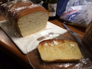 Bread can be cut quite thinly. 